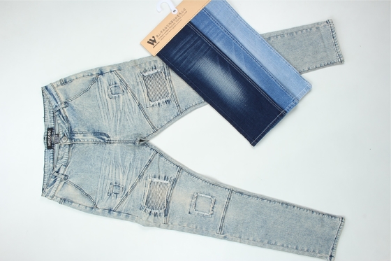 190cm Genişlikli Yüzük Slub Stretch Denim Kumaş Erkek Jeans