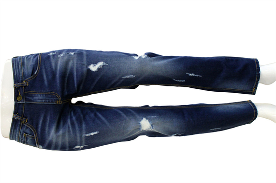 Pamuk Ployester Rayon Elastane Stretch Denim Kumaş Erkekler için Jeans