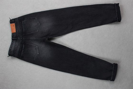 190cm 13oz Siyah Siyah Pamuk Polyester Sert Jeans için Denim Kumaş