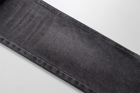 190cm 12oz Siyah Siyah Pamuk Poliester Sıkı Jeans Kumaş