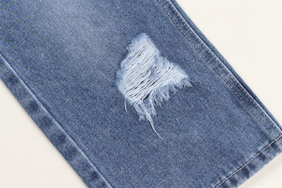 190cm Kızıl Mavi Pamuk Poliester Sert Jeans Kumaşı