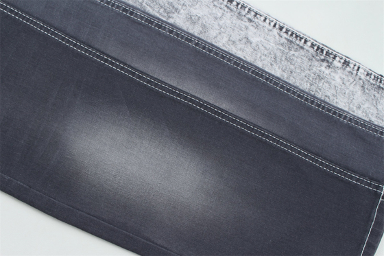 Koyu gri renkte Jeans için stretch strip denim kumaş