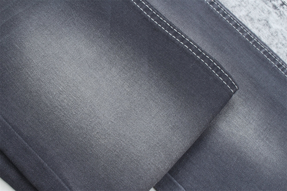 Koyu gri renkte Jeans için stretch strip denim kumaş