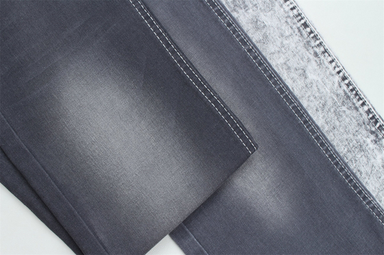 Koyu gri renkte Jeans için stretch strip denim kumaş