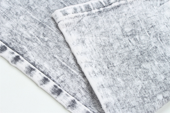 Koyu gri renkte Jeans için stretch strip denim kumaş