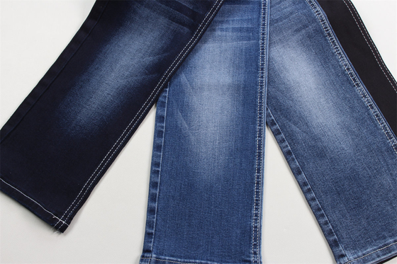 Koyu Mavi Siyah Arka Yanı Jeans İçin İyi Gerginlik Denim Kumaş