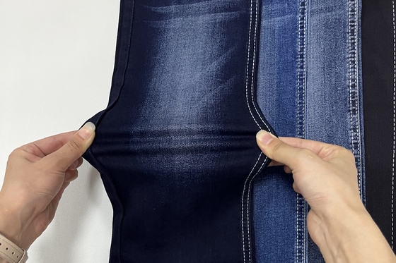 Koyu Mavi Siyah Arka Yanı Jeans İçin İyi Gerginlik Denim Kumaş
