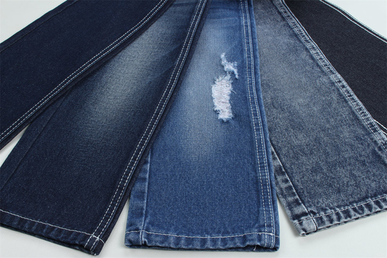 2 dolardan az 12 onca 190cm Indigo Pamuk Poliester Sıkı Jeans için Denim Kumaş