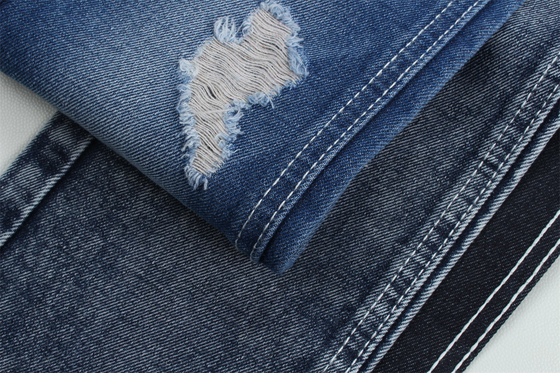 2 dolardan az 12 onca 190cm Indigo Pamuk Poliester Sıkı Jeans için Denim Kumaş