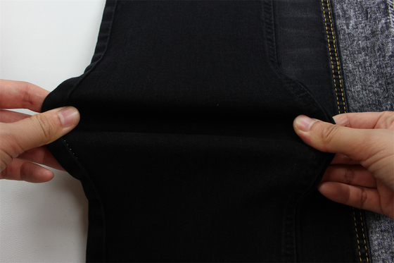 10 oz Siyah Siyah İyi Stretch Jeans için Denim Kumaş