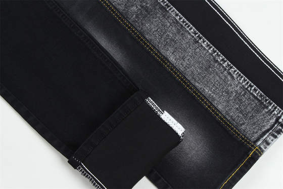 10 oz Siyah Siyah İyi Stretch Jeans için Denim Kumaş