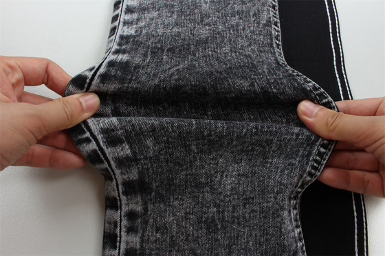 10 oz Siyah Siyah İyi Stretch Jeans için Denim Kumaş