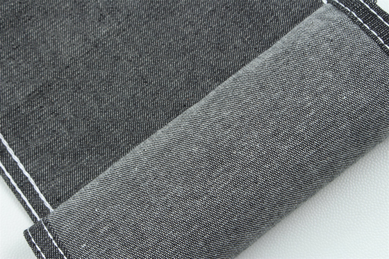 % 100 saf pamuk, ipek gibi siyah hafif denim kumaş