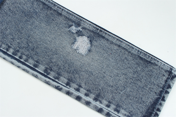 Çok Derin Mavi 11.5 Oz Yüksek Elastikte Geri Dönüştürülmüş Elyaf Denim Kumaş