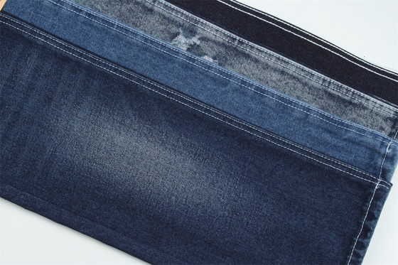 Çok Derin Mavi 11.5 Oz Yüksek Elastikte Geri Dönüştürülmüş Elyaf Denim Kumaş