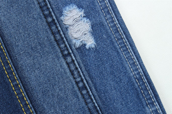 10oz Denim Kumaş Sert 100% C Marka Tarzı Jeans Erkek Arkadaş Tarzı Yumuşak El Duyguları Süper Koyu Mavi Renk