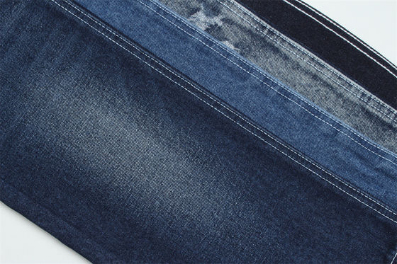 Çiğ malzeme kaynağı çözümleri için 15.5 oz'luk koyu mavi renkte katı denim kumaş