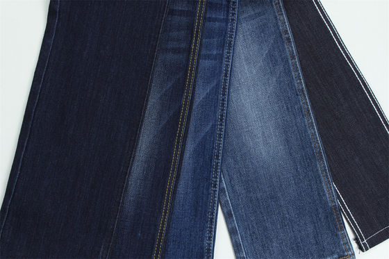 Sanforize Özel Dokuma Pamuk Polyester Spandex Slub Streç Denim Kumaş