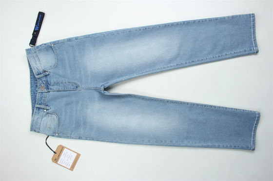 Jakarlı Streç Denim 11 ons Tam Likralı Jakarlı Denim Kumaş Kot İçin