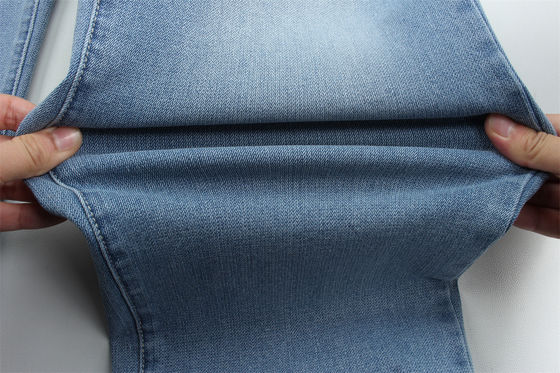 Jakarlı Streç Denim 11 ons Tam Likralı Jakarlı Denim Kumaş Kot İçin