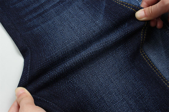 Yüksek Esnek Jakarlı Denim Tam Likralı Dobby Kumaş Kot İçin En 58/59"