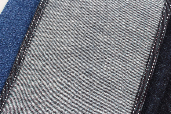10 Oz çapraz çizgili slub çapraz slub Süper Yüksek Esnek Denim Kumaş Erkek Kot veya kadın kot pantolonları için güney amerika tarzı