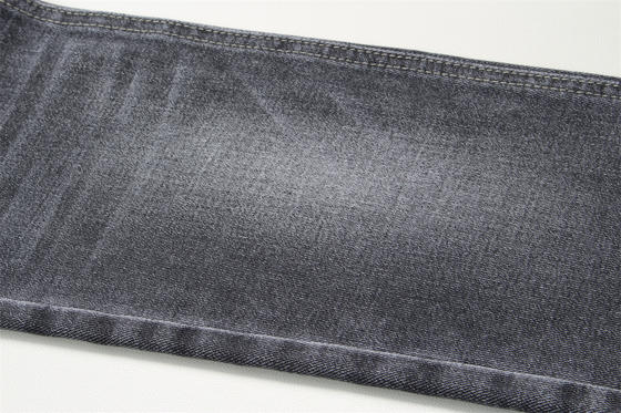 10.5oz Siyah Denim Kumaş Sert 100% Pamuk Siyah Ve Siyah Arka Taraf Şık Jeans Erkek Arkadaşı Şık Yumuşak El Hissesi Kadınlar
