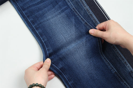 11.5oz özel dokuma kot pantolon parçaları kırık kot pantolon büyük germe ile