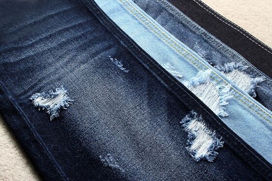 100% Cotton Super Dark Blue Rigid Denim Fabric for Jeans