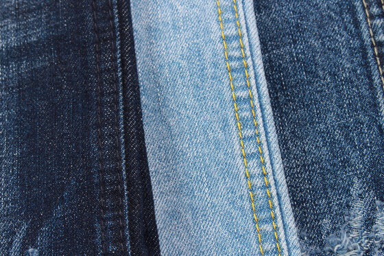 12 oz, %100 pamuklu kot pantolon Cross Hatch Slub Sanforizing kot pantolon kumaş