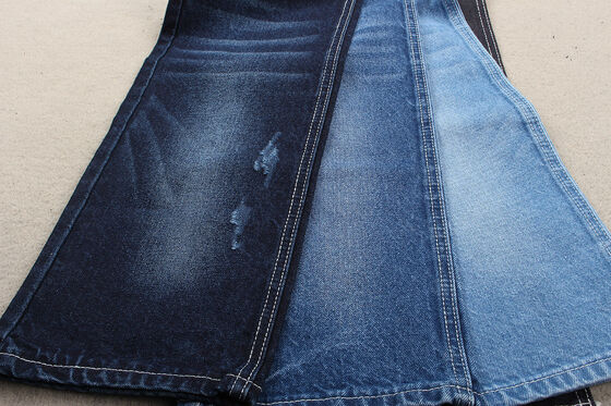 Yeni Moda Trendi Geri Dönüşümlü Pamuklu Denim Kumaş %12 Geri Dönüşümlü Pamuk ve %88 Pamuk 11 OZ Çevre Dostu