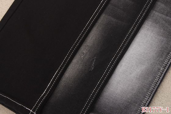 İyi fiyat 12oz Sahte Sahte Örme Denim Streç Örme Denim Kumaş 73 Pamuk 23 Polyester 1 Spandex çevrimiçi