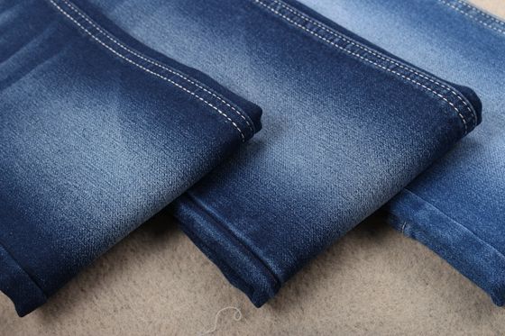 60 Pamuk 38 Polyester Sahte Denim Örme Kumaş