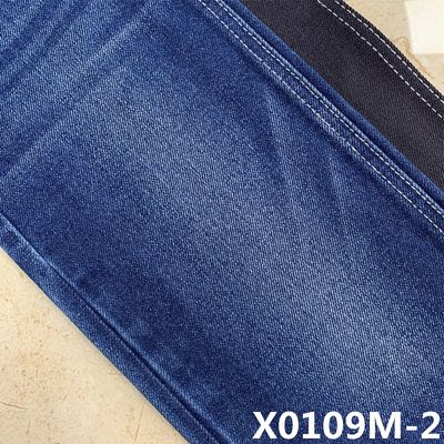 63 Pamuk 33 Polyester 12oz Sanforlama Sıkı Kot Malzemesini Yeniden Oluştur