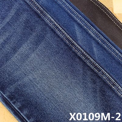 63 Pamuk 33 Polyester 12oz Sanforlama Sıkı Kot Malzemesini Yeniden Oluştur