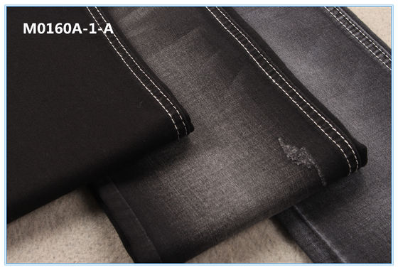 8Oz TR Kırık Dimi Siyah Streç Denim Kumaş
