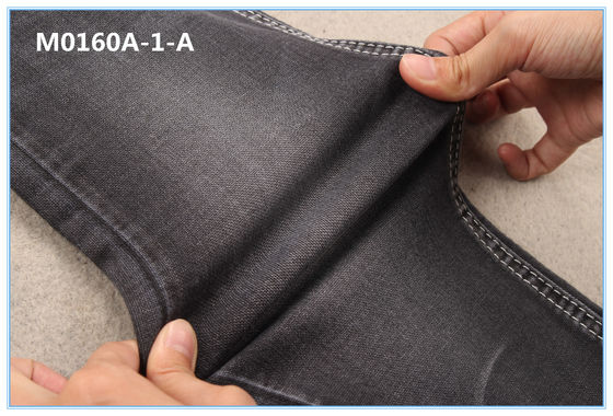 8Oz TR Kırık Dimi Siyah Streç Denim Kumaş