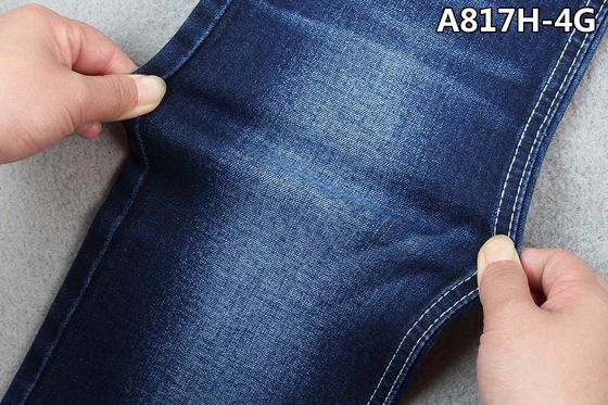 OA İpliği ile 11.2oz Streç Denim Kumaş Indigo Blue Sanforlama Kotları