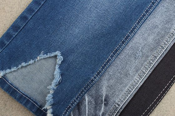 Konfeksiyon Fabrikası İçin Indigo Blue Jeans Denim Kumaş Pamuk Poly Spandex