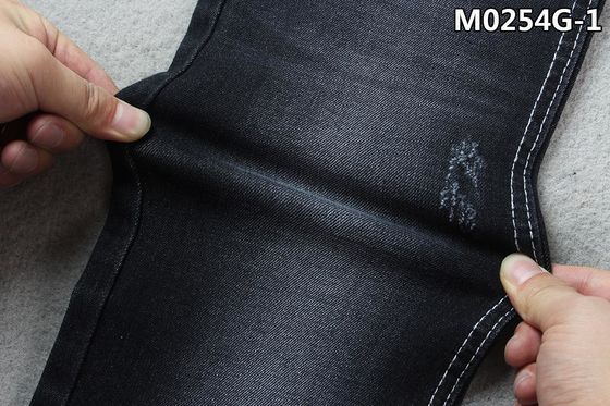 10.3 Ons Siyah Şantuk Polyester Spandex Denim Kumaş Hafif Streç Lady'S Wear