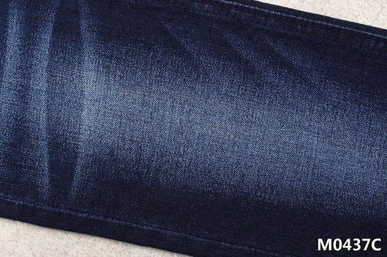 Hafif Şantuk Kadın Kot Malzemesi ile İndigo Mavi Pamuk Polyester Spandex Denim Kumaş