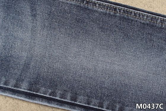 Hafif Şantuk Kadın Kot Malzemesi ile İndigo Mavi Pamuk Polyester Spandex Denim Kumaş