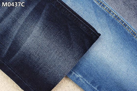 Hafif Şantuk Kadın Kot Malzemesi ile İndigo Mavi Pamuk Polyester Spandex Denim Kumaş