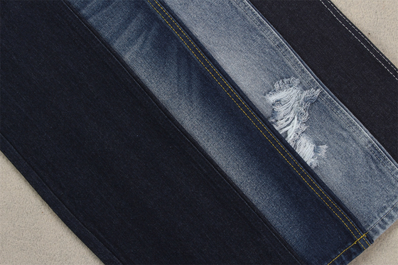 12.5 Bir kez 190 cm 100% Pamuk Super Indigo Mavi Jeans Kumaş