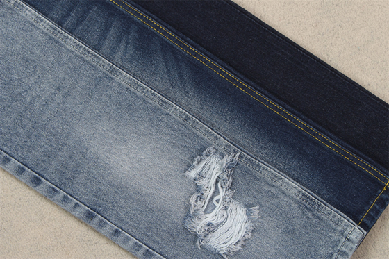 12.5 Bir kez 190 cm 100% Pamuk Super Indigo Mavi Jeans Kumaş