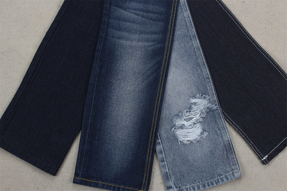 12.5 Bir kez 190 cm 100% Pamuk Super Indigo Mavi Jeans Kumaş