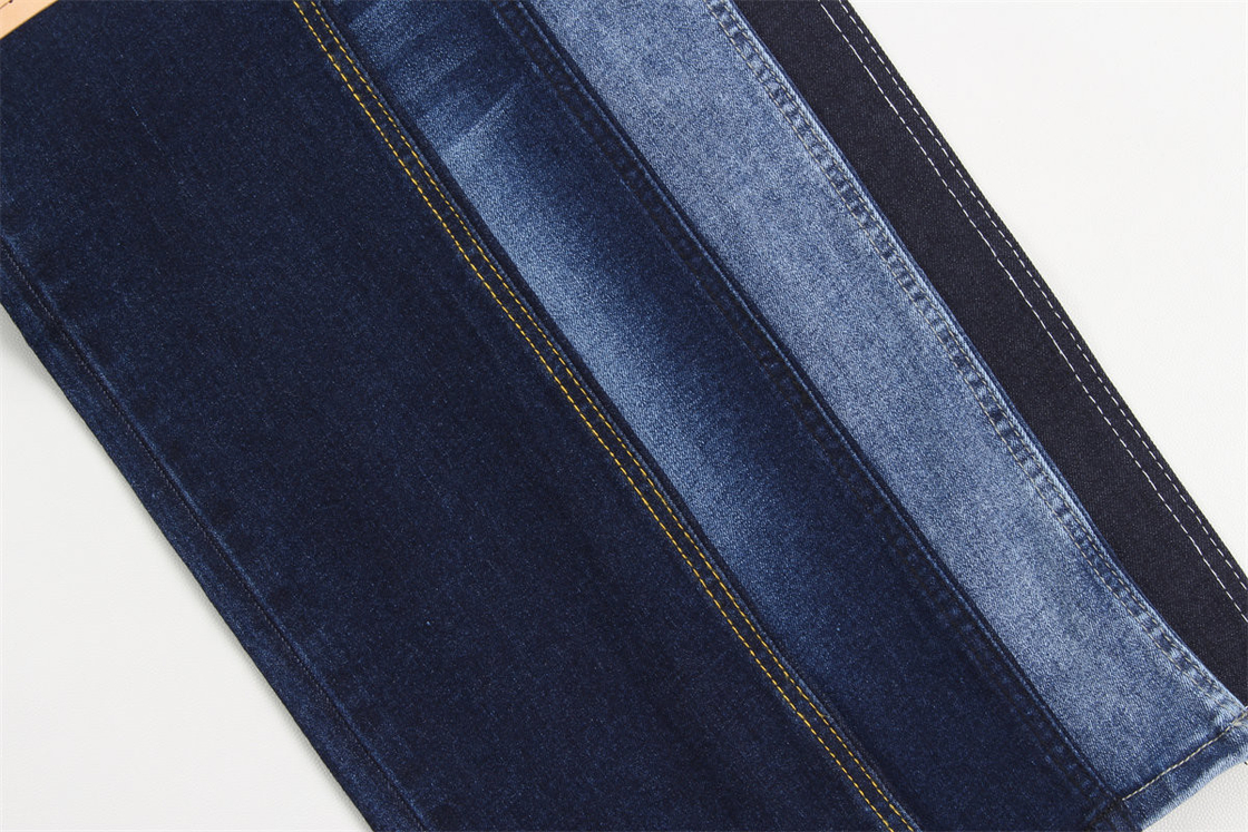 Sıcak satış 9.5 oz yüksek germe warp slub kot pantolon kumaş