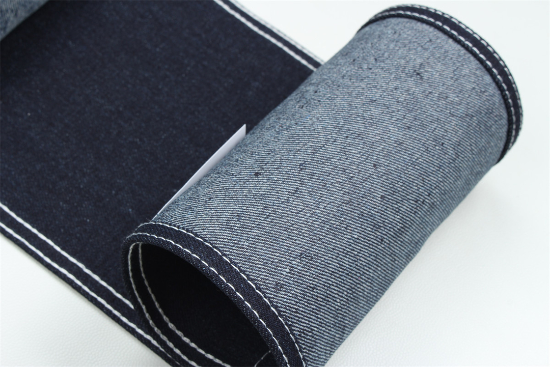 Çok Derin Mavi 11.5 Oz Yüksek Elastikte Geri Dönüştürülmüş Elyaf Denim Kumaş