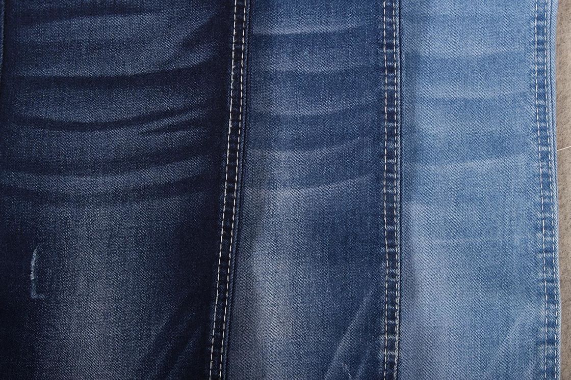 9.6OZ Kadınlar İçin Gerilebilir Denim Kumaş Koyu Mavi Renk