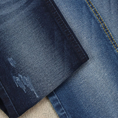 İyi fiyat Koyu mavi renkte 9.9 OZ'de kadın kotu yapımına uygun streçli denim kumaş çevrimiçi